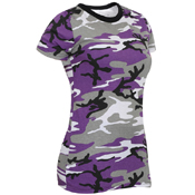 Womens Long Length Camo T-Shirt