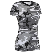 Womens Long Length Camo T-Shirt