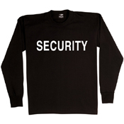 Mens 2-Sided Security Long Sleeve T-Shirt