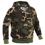 Mens Thermal Lined Hooded Sweatshirt