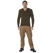 Mens GI Style Acrylic V-Neck Sweater