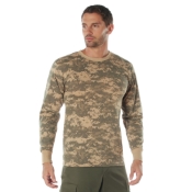 Mens Long Sleeve Digital Camo T-Shirts