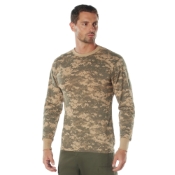 Mens Long Sleeve Digital Camo T-Shirts