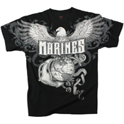 Mens Vintage Marines Eagle G & A T-Shirt