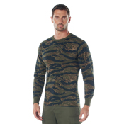 Mens Long Sleeve Camo T-Shirt