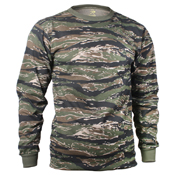 Mens Long Sleeve Camo T-Shirt