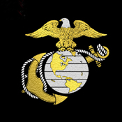 Mens Globe And Anchor Logo T-Shirt