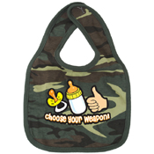 Choose Your Weapon Infant Bib