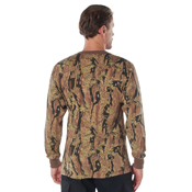 Mens Long Sleeve Camo T-Shirt