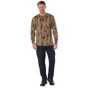 Mens Long Sleeve Camo T-Shirt