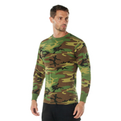 Mens Long Sleeve Camo T-Shirt