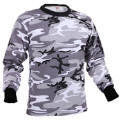 Mens Long Sleeve Camo T-Shirt