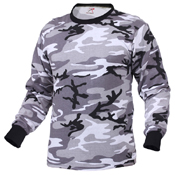 Mens Long Sleeve Camo T-Shirt