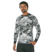 Mens Long Sleeve Camo T-Shirt