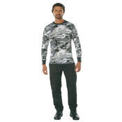 Mens Long Sleeve Camo T-Shirt