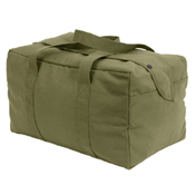 Canvas Small Parachute Black Cargo Bag