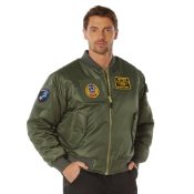 Mens MA-1 Flight Jacket with Patches