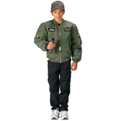 Kids Flight Jacket with Patches