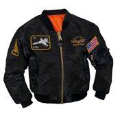 Kids Flight Jacket with Patches