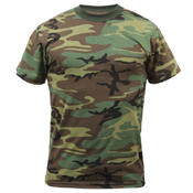 Childrens Woodland Camo Heavyweight T-Shirt