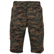 Mens Long Length Camo BDU Short