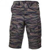 Mens Long Length Camo BDU Short