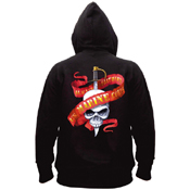 Ultra Force Marines 5-Color Skull/Ribbon Hooded Pullover SWeatshirt