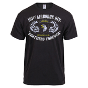Black Ink Distressed 101st Airborne Division T-Shirt