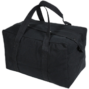 Canvas Small Parachute Black Cargo Bag