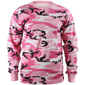 Mens Long Sleeve Camo T-Shirt