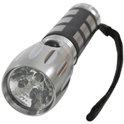 Grey LED 1 Standard Bulb Flashlight