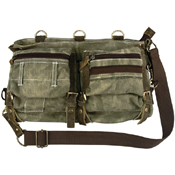 Stone Washed Canvas Mesh Bag