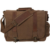 Vintage Canvas Pathfinder with Leather Accents Laptop Bag