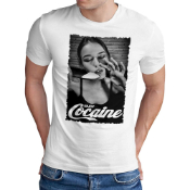 Cocaine Girl Custom Printed T-Shirt