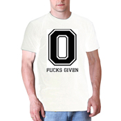 O Fucks Given Custom Printed T-Shirt