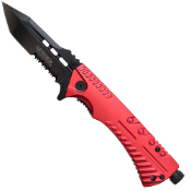 Wartech 8.5'' Spring Assisted Knife w/ Firestarter