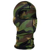 Zan Headgear Woodland Camo Nylon Balaclava