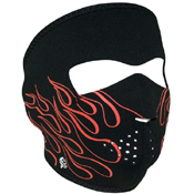 Neoprene Orange Flame Full Face Mask